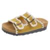 Sandálias e Chinelos Gu Yun de Solado Grosso Sapatos Femininos Franceses Roupa Externa Primavera Feios Fofos 2025 Sapatos Birkenneth Chinelos de Praia Solado Plataforma