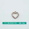 Al por mayor Estilo Coreano Creativo Colgante Individual Multiestilo Patrón de Corazón Goteo de Aceite Aleación Collar Pulsera Colgante Joyería Accesorios DIY