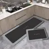 Alfombrilla minimalista de tierra de diatomeas para entrada, resistente a la suciedad, al desgaste, al aceite, a las manchas y a los arañazos, alfombrilla de pie larga para cocina