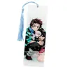 Merchandising del anime Demon Slayer Colgante de marcapáginas acrílico de doble cara de Tanjiro y Nezuko con borlas