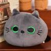 Gato Preto Macio Brinquedo de Pelúcia Criativo Gato Fofo Almofada Super Fofa Almofada Redonda Preta Sofá Tamanho Pequeno Gato Preto Abraço