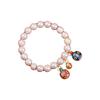 Pulsera de Porcelana Gris Yongxiang de Pekín con Pulsera Luna Blanca Flor de Cerezo Morado Regalo de Cumpleaños Yonghe para Hombres y Mujeres Adornos para Manos