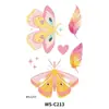 Nueva Pegatina Facial de Mariposa Estrella de Colores con Brillo Tatuaje Temporal para Fiesta Evento Escenario Niños Pegatina Facial Degradada