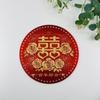Nova 3mm perfurado dupla face impresso cristal impresso acrílico placa artesanal diy rattan cesta tecida placa inferior acessórios de hardware