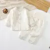 Invierno 2026 Nuevas Llegadas Unisex Bebé Conjunto Sin Costuras de Cintura Alta 40g Algodón Delgado Conjunto de Ropa Exterior de Doble Apertura
