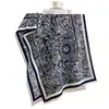 Bufanda de Imitación Cachemir Nueva para Otoño e Invierno Chal Jacquard Floral Clásico Chino para Mujer Calentador de Cuello con Borlas Retro Ropa de Abrigo