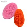 Guirlanda de Rosas Folhas Mimosa Molde de Silicone Bolo DIY Molde de Chocolate Fondant Forma Decorativa para Assar