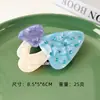 Novo Estilo de Acessório de Cabelo para a Parte de Trás da Cabeça, Presilha Tubarão, Design Criativo Divertido e Único, Presilha de Garra Cogumelo com Strass, Presilha de Cabelo de Acetato