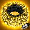Cadena de luces de estrella enchufable de bajo voltaje Regulaciones de EE. UU. Regulaciones europeas Regulaciones británicas Cadena de luces parpadeantes de línea verde oscuro Luces de cadena Luces de Navidad Cadena de luces LED de color