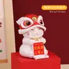 Nuevo Estilo Gato de la Fortuna Estilo Chino Solar Automático Danza del León Adorno Escritorio Oficina Decoración Atrae Riqueza Fabricante Mayoreo