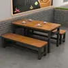Mesa y silla de comedor pequeño restaurante comedor puesto de fideos taburete desayuno mala tang té de leche tienda de snacks mesa de comedor establecimiento de catering comercial
