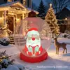 Pelota Navideña Inflable con Luces LED de 16 Colores, Pelota Transparente para Patio Exterior con Reno, Pelota Decorativa Navideña, Pelota Brillante