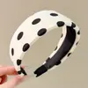 Diadema de lunares versátil estilo coreano Maillard, un imprescindible para peinar y recoger los pelos sueltos, nuevo modelo 2026, para uso diario, accesorio para el cabello para mujer