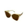 Gafas de sol de estilo europeo y americano de alta gama con patillas de cadena, montura grande, moda, personalidad, cara fina, compras