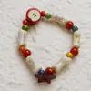 Jingdezhen nuevo encantador fresco y seguro pulsera de cerámica navideña pulsera joyería con elemento de manzana