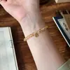 Shilijian [Rico em Riqueza] Texto Novo Estilo Chinês Citrino Olho de Tigre Pulseira de Contas Versátil Pulseira Multicamadas