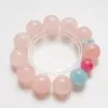 [Acompanha Você por Muito Tempo] Pulseira de Cristal de Pó de Cavalo Natural para Mulheres, Pulseira de Água-Marinha Branca e Versátil Atacado