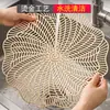 Nuevo Estilo Europeo y Americano Lujo Ligero Estampado en Caliente PVC Hueco Salvamanteles de Comedor Occidental Ins Retro Impermeable y a Prueba de Aceite Hogar Aislamiento Térmico Manteles de Mesa