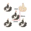 Estilo Oscuro Goteo de Aceite Aleación Dragón Mítico y Fénix Colgante Pulsera DIY Collar Accesorios de Joyería W625