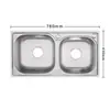 Aço Inoxidável Sus304 Cuba Dupla Expansível Modelo Moderno para Cozinha e Banheiro de Casa