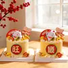 Decoración de Pastel de Abanico de Dinero Eva de Moda para Buena Fortuna, Prosperidad, Riqueza y Gato de la Fortuna Toppers Decorativos para Hornear