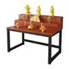 Mesa de Buda de Lujo Ligero Moderna, Mesa de Ofrendas, Mesa de Incienso, Altar de Buda para el Hogar, Mesa de Ofrendas de Tres Niveles, Mesa de Ofrendas Simple, Mesa de Ofrendas de Nuevo Estilo Chino