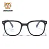 Gafas de marco cuadrado TR90 sin graduación para niñas, monturas de gafas infantiles de alta definición con protección contra luz azul, protección ocular electrónica para niños mayores, venta al por mayor