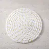 Manteles Tejidos de Cuerda de Algodón de Amazon para Uso en el Hogar, Manteles de Cuerda de Algodón, Posavasos, Tapetes para Cazuelas, En Stock, Tapetes Simples Aislantes de Calor