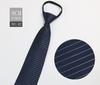 Corbata Negra de Fábrica para Hombre a Rayas Azul Corbata de Negocios Nudo para Gente Floja Corbata con Cremallera sin Nudo en stock Venta al por Mayor