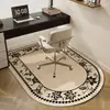 Tapete de Chão Curvo de Luxo Leve, Cadeira Giratória para Sala de Estudo, Tapete à Prova de Som, Tapete para Pés de Cadeira de Computador para Sala de Jogos, Tapete de Mesa de Maquiagem de Alta Qualidade