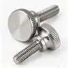 Parafusos Apertados à Mão Gb834 Aço Inoxidável 304 Branco Lavado Recartilhados Parafusos de Passo Alto Torcidos à Mão Gb835 Parafusos Atacado
