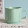 Caneca Simples Criativa Menina Cerâmica Xícara de Café Estudante Xícara de Leite Café da Manhã Xícara Listrada de Cor Macaron