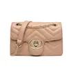 Bolso Pequeño Cuadrado de Moda Callejera para Mujer 2026 Nuevo Nicho Bolso de Cadena Acolchado Estilo Chanel Bolso de Hombro Cruzado de Moda