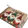 Felpudo de Entrada Navideño Estilo Americano Transfronterizo, Resistente a la Suciedad, Antideslizante, Raspador de Barro, Eliminador de Polvo, Felpudo de Piso de Terciopelo de Cristal para el Hogar
