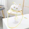 Gorro de bebé gorro protector anti-gotas para bebé gorra solar para epidemia gorra de aislamiento cara desmontable niños pesca