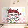 Tapete de chão absorvente para banheiro Crayon Shin-chan, tapete de pé antiderrapante de secagem rápida, tapete de banho de terra de diatomáceas