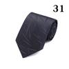 Corbata de negocios profesional para boda, padrino de boda, novio, corbata de moda para hombre, corbata de cuadros a rayas sin planchar.