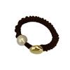 Banda de goma de metal geométrica vintage para mujer, accesorio para el cabello, anillo de perla de alta elasticidad y durabilidad 2024, cuerda para el cabello de alta calidad