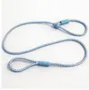 Nueva cuerda de tracción anti-explosión para perros pequeños, correa para mascotas no restrictiva, correa de nylon colorida para pasear perros, cadena para perros para exteriores