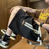 2025 Novo Verão Shorts Masculinos Xadrez Abacaxi Web Calças Elásticas Soltas Meio Shorts Calças Retas