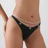 Cadena de Cintura de Cuentas de Arroz Estrellas Conchas Estilo Bohemio Resort Sexy Cadena Corporal Sexy para Playa Transfronteriza Europea y Americana
