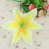 Suministros del Fabricante Lirios Artificiales de 18 cm con Pistilo, Arreglo Floral de Piso para Decoración de Bodas, Flores de Tela para Arco de Flores Decorativo