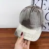 Gorra de Béisbol Lavada de Mezclilla Lisa Tie-Dye Vintage Desgastada Unisex Estilo Coreano Versátil de Moda Gorra para el Sol