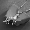 Comercio Electrónico Transfronterizo Artículos Europeos y Americanos Personalizados Creativos Versátiles Colgante de Animal Caballo Accesorios de Collar Versátiles para Hombre