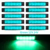 Luz lateral para camión 6LED transfronteriza luz lateral para tráiler de camión 12V/24V luz amplia luz indicadora para autobús señal de giro