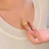 Collar de Calabaza Hueca Completamente Diamantado de Plata de Ley S925 de Alta Resistencia, Cadena Ligera de Lujo para Clavícula para Mujeres, Nuevo Estilo Chino, Nicho y Exquisito