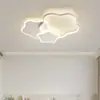 Luminária de Quarto Moderna Simples Estilosa Criativa Estrela Quarto de Crianças Estilo Creme Quente e Romântico Luminária de Teto LED
