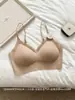 Colete Interno Xiaoyun para Pele Feminino Sem Costura Com Suporte Total nos Seios Estilo Verão Fino Cabide Base Líquida Confortável Respirável Sem Fecho Invisível