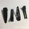 Accesorios para el cabello DIY engrosados duros clip de horquilla doble negro clip de pico de pato pinza para el cabello clip de gota de 5 cm clip de nariz puntiaguda negro