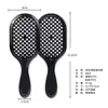 Nuevo peine hueco Amazon de panal para cabello húmedo y seco, peine de malla para peinar, peine de masaje para cabello liso del hogar